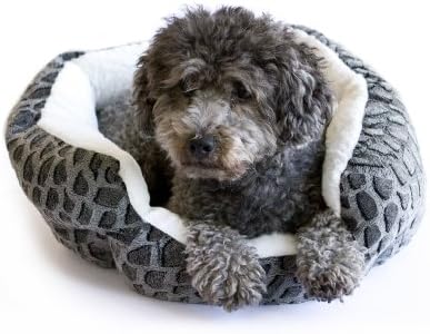 Danazoo Textured Cuddler Pet Bed, Black