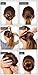 SWACC Hair Donut Bun Maker Set, 4 Sizes Included + Hair Ties & Bobby Pins (Brown) - For Updos, Scrunchie Chignons, and Ballerina Buns