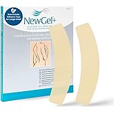 NewGel Plus by MyNewGel Advanced Silicone Scar Sheet Strips for C-Section, Abdomen, Surgical Scars, 2 x 8 Ultra Thick, with Adhesive Tape, Beige (2 Pack)
