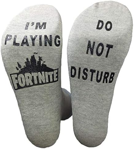 Unisex Mens Womens Socks Do Not Disturb I'm Playing Funny Ankle Sock Novelty Stocking