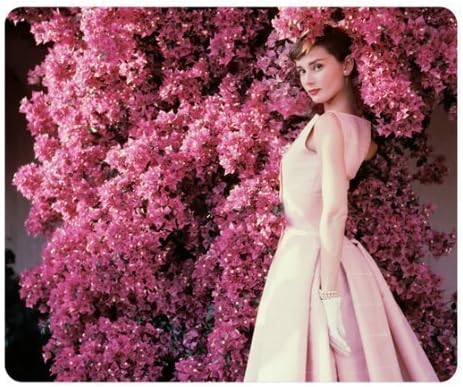 AKIKO Audrey Hepburn oblong mouse pad by eggcase