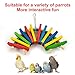 Coppthinktu Colorful Wooden Bird Toys, Parrots Cage Chewing Toy, Multicolored Wooden Block Bite Toys Suggested for Bird Macaw African Grey Cockatoo and a Variety of Amazon Parrotsthumb 2