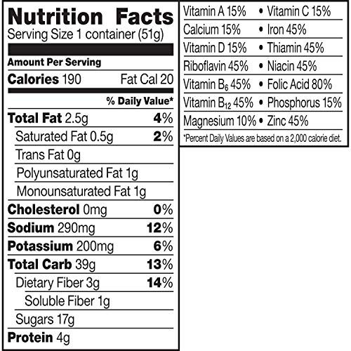 Honey Nut Cheerios Cereal Cup, Gluten Free Cereal, 1.8 oz (Pack of 12) - //coolthings.us