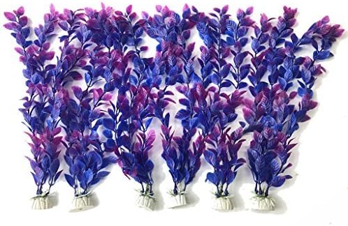 Wonderliy 6 PCS Artificial Aquatic Plants Aquarium Plants Plastic Fish Tank Decorations