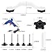 Queenti Car Body Dent Bridge Puller Tool Kits, Pop a Dent Paintless Ding Repair PDR Tools with 20w Hot Melt Glue Gun and 10pcs Glue Stick, Glue Shovel for Car Auto Truck Motorcycle Dent Removal