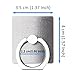 4Pcs Easy Grip Universal Smartphone Aluminum Ring Phone Holder Finger Loop Detachable Mobile Stand Holder (Silver, Black, Gold, Rose Gold)