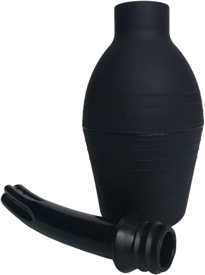 Abyclean Anal Douche Enema Bulb Vaginal Douche Enema Cleaner for Women’s or Man’s Health (310ml Black): Health & Personal Care