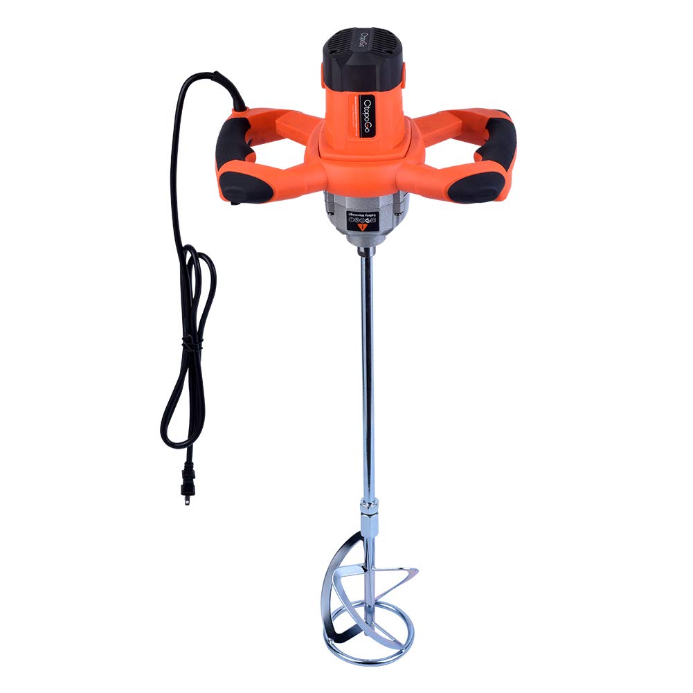 Buy 1600W Portable Electric Concrete Cement Plaster Grout Paint Thinset Mortar Paddle Mixer Pro