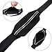 Running Waist Belt Pack - Sports Waistband w/ Zipper-iPhone 7, Samsung Water Resistant Case w/ Transparent Touch Screen Access, Key Ring&Side Pocket-Universal Exercise Workout&Fitness Smartphone Pouch