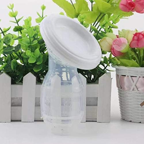 qingtang37 Mom Breast Feeding One-Handed Manual Breast Pump Baby Milk Feeding Saver Bottle Silicone Artifact Nipple Suction Container