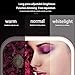 Kiya Makeup Mirror with Lights - 26 LED Vanity Mirror with Detachable 10X Magnification - 360° Rotation-Touch Screen Dimming - Retractable Bracket - USB Charging -Pink
