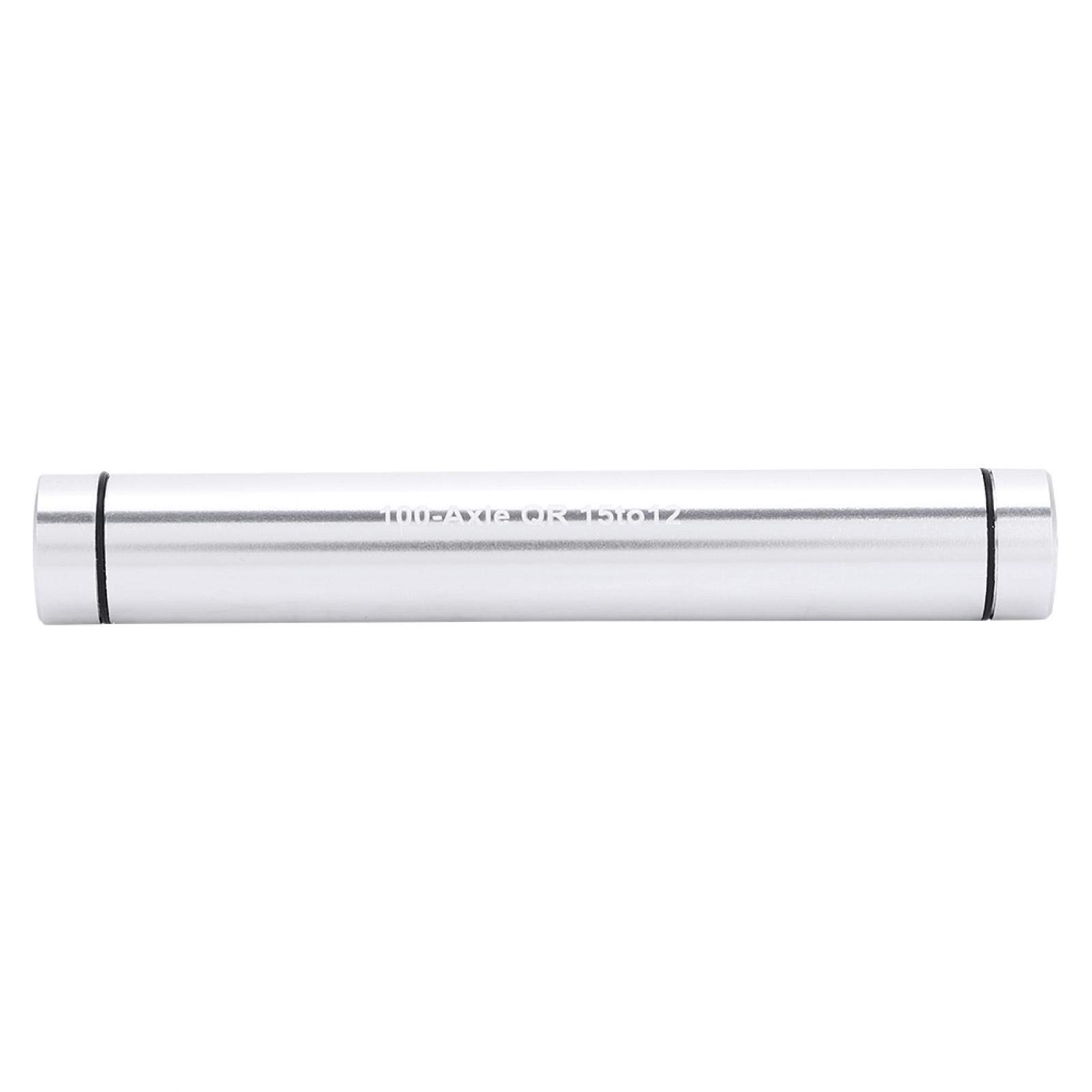 Annadue Cycling Thru Axle Hub Adapter 15mm to 12mm Axle Hub Bike Skewer Adapter for Mountain Bikes and Road Bikes(Silver)