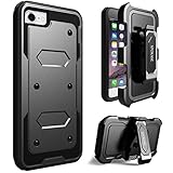 iPhone 7 Case, SOPKASE Heavy Duty Protection with Full-Coverage Screen Protector,Dual Layer Full-body Rugged Combo Locking Swivel Belt Clip Holster Cover with Kickstand for Apple iPhone 7 (2016)