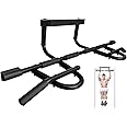 Yes4All Heavy Duty Pull Up Bar for Doorway,Solid Bar Construction, Multi-Grip Pull-Up Bar for Home Gym/Doorway Pull Up Bar