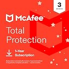 McAfee Total Protection 2027 Antivirus Software for 3 Devices | Auto-Renews | 1-year subscription includes VPN, text, email and video scam protection, identity monitoring and password manager