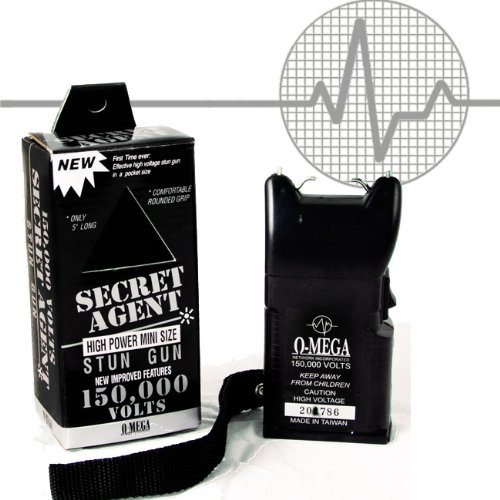 OMega Secret Agent Stun Gun 150,000v//Note Stun Guns can't be shipped