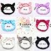 Elastic Cute Cat Ears Headbands- Fomei Women's Lovely Kitty Hair Band, Comfortable Spa Facial Headband, Washable Wrap Headbands for Bath, Makeup and Sport Fits All Head Sizes (8 Pack, Candy Color)