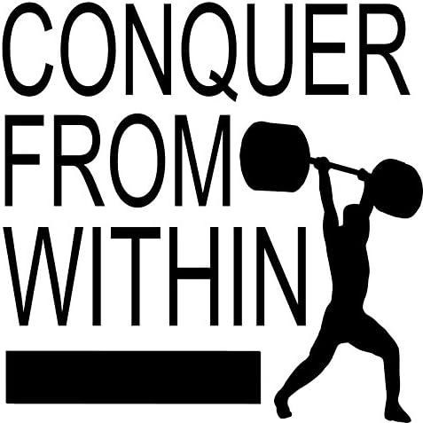 CONQUER FROM WITHIN LIFTING VINYL STICKER