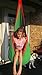 OUTREE Kids Pod Hanging Swing Seat Hammock,Cotton Child Swing Hammock Chair for Indoor and Outdoor use(Green)