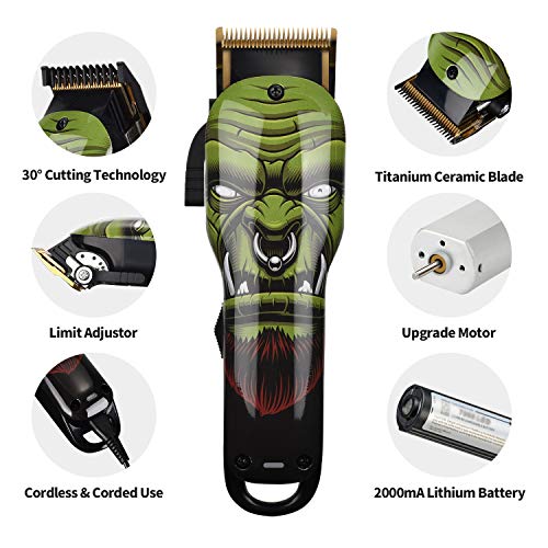 Hair Trimmers,Professional Quiet Cordless Rechargeable Hair Clippers, Home Hair Cutting Kit, Body Hair Removal Machine for Women Father Mother Baby