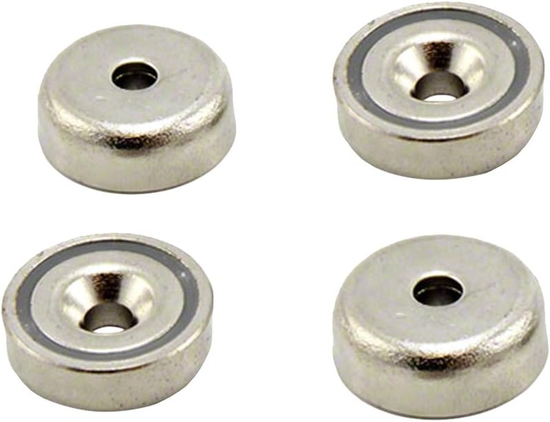N42 Neodymium Pot Magnet for Arts Crafts, Model Making, DIY, Hobbies, Office, and Home, 20mm dia x 7mm thick x 4mm c/sink