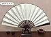 HONSHEN Folding Fan China Fan,Hand Fans with Traditional Chinese Arts (cream) 13inch
