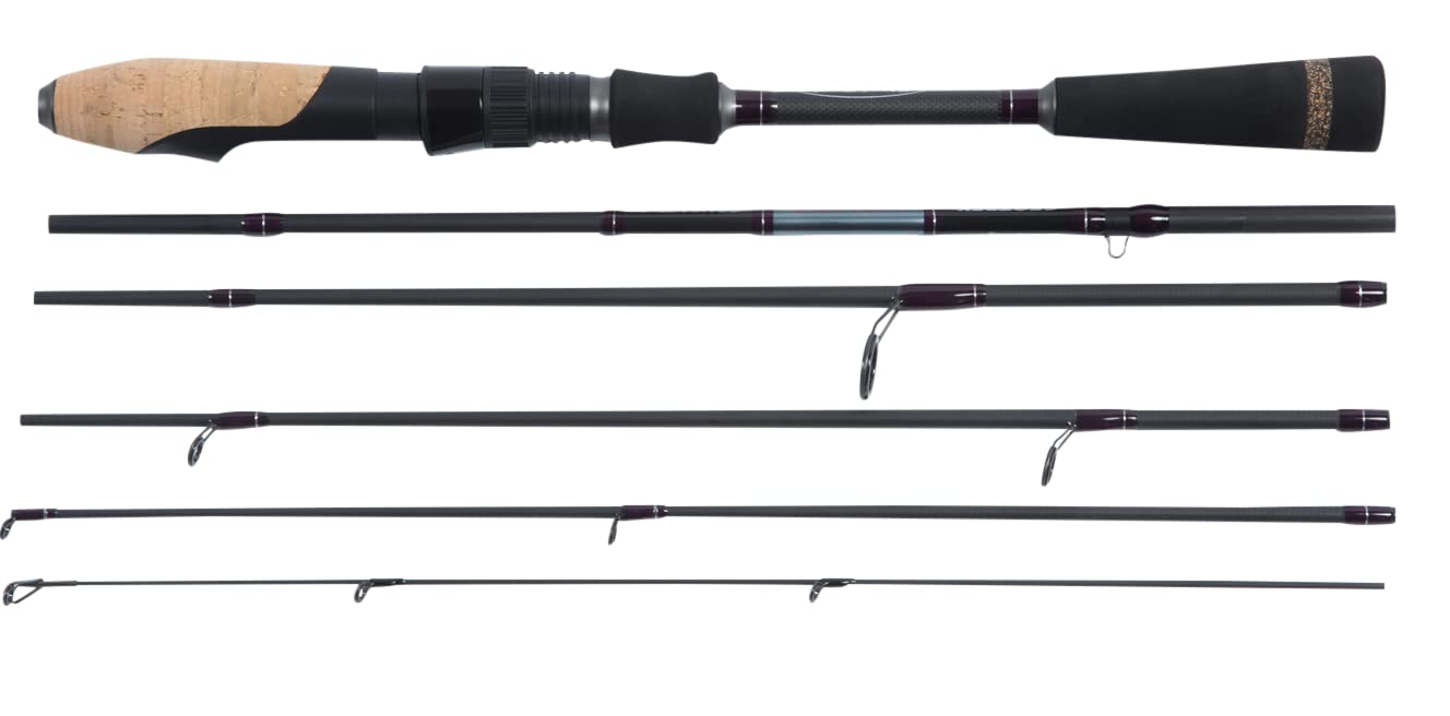 BLACKROCK GEOTREX TRAVEL ULTRA LIGHT 7ft 2.1m Fishing Rod 110g (0.6 to 8g Action) Hi-Quality Carbon Blank 6 Sections (Only 32cm Closed Length)