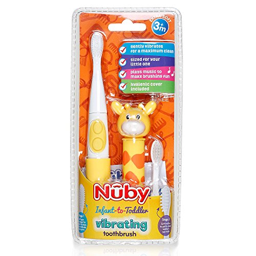 Nuby Electric Toothbrush with Animal Character, Giraffe