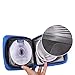 Ksmxos 32 Disc CD/DVD Portable Wallet CD Case Bag Storage Organizer Holder Protective DVD Storage Home Office and Travel Blue