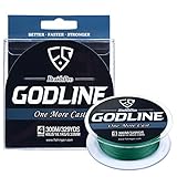 FISHINGSIR Godline Braided Fishing Line PE Braid Superline, Super Power and Abrasion Resistant,110Yds-1094Yds,8LB-120LB