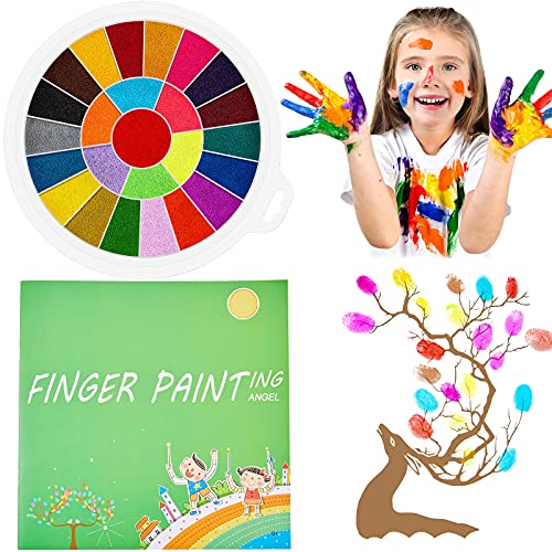 Funny Finger Painting Kit and Book Finger Drawing Toys and Picture Album Educational Tool Kit