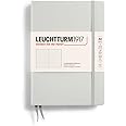 LEUCHTTURM1917 - Notebook Hardcover Medium A5-251 Numbered Pages for Writing and Journaling (Light Grey, Dotted)