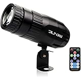Pinspot Light with Remote, JLPOW Super Bright Mirror Ball Spotlight, Mini 15W RGBW LED Beam Spot lights Stage Effect Lighting