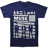 MUSE Band Shade Of Grey Storm Logo T-Shirt,Blue,X-Large