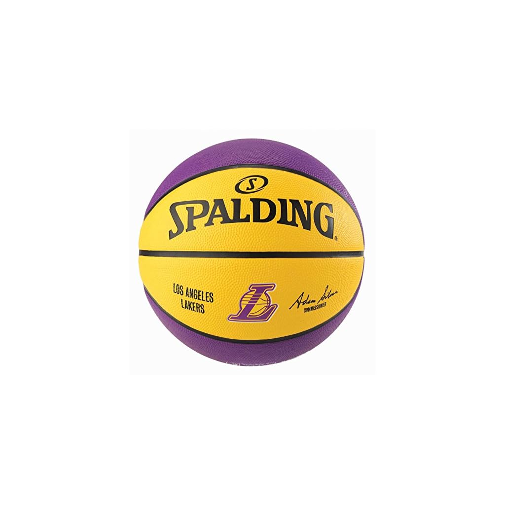 Spalding Downtown - Pallone Da Basket In Gomma, Misura 7, Colore: Nero - 9