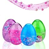 Sloueasy- Easter Eggs Putty fluffy Slime, Soft Scented Stress Relief Sludge Clay Slime Jumbo Mud Slime Toy Easter Basket Stuffers Stuff (4pack)
