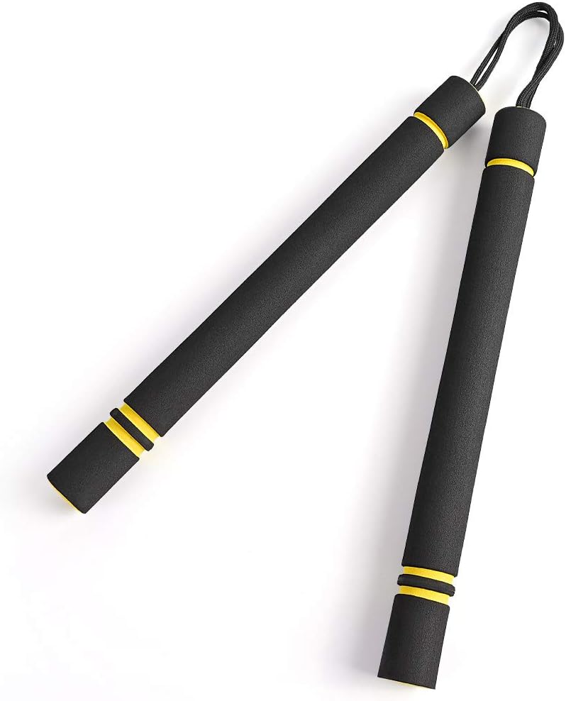 Eyelashes Dance Nunchuck, Safe Foam Rubber Training Nunchakus with Steel Chain for Kids & Beginners, Martial Arts, Bruce Lee, Ninja : Sports & Outdoors