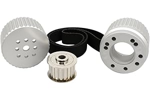 Assault Racing Products 2254KIT for Small Block Ford Billet Aluminum Gilmer Belt Drive Pulley Kit SBF 302 351W