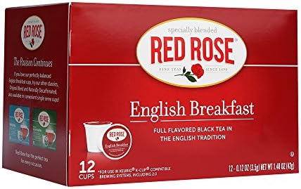 Red Rose English Breakfast 12ct Single-Serve Cups Case of 6 boxes