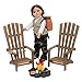 The Queen's Treasures 18 Inch Camping Furniture and Accessories for American Girl, Great Outdoors Wilderness Adventure Play Set. 2 Adirondack Chairs, 2 S’Mores, 2 Marshmallow Sticks and Fire Pit