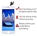 for iPhone 7 Screen Replacement White 4.7 inch, 3D Touch LCD Display & Touch Screen Digitizer Frame Assembly Set with Repair Tool Kit + Free Screen Protector