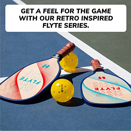 Helium Flyte Pickleball Set of 4 Wooden Pickleball Paddle Starter Set
