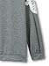 Choies Women's Cotton Gray Cold Shoulder Crochet Lace Sleeve T-shirt