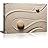 Two Stones in a Japanese Rock Garden from Above with a raked snaking Design - Canvas Art Home Art - 24x36 inches