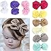 9PCS Babys Hairband, Misaky Chiffon Flower Elastic Headband Photography Headband