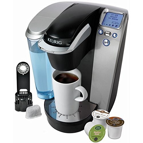 Keurig K75 Platinum Single Cup Brewing System with 72 K-Cups, Reusable Coffee Filter and Water Filter