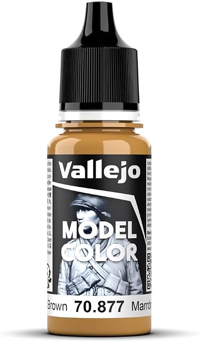 Vallejo Model Color Brown Gold Brown 18 ml Self-Leveling Acrylic Paint