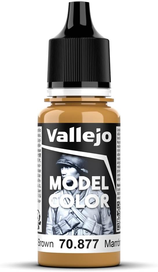 Vallejo Model Color Brown Gold Brown 18 ml Self-Leveling Acrylic Paint