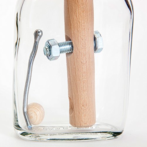 Bits and Pieces Bottled Frustration Impossible Puzzle Bottle Glass