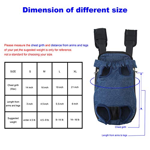 GEEPET Legs Out FrontFacing Dog Carrier HandsFree Adjustable Pet